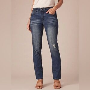 Democracy "Ab"solution® Distressed Blue Vintage Denim Straight Leg Jeans